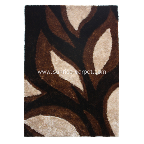 Polyester Thick Yarn Shaggy With Design